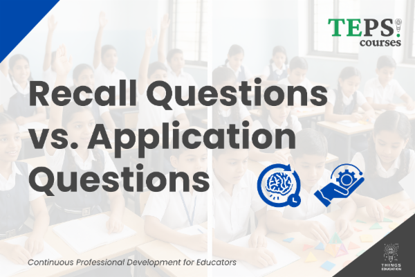 Short Course: Recall Questions vs. Application Questions